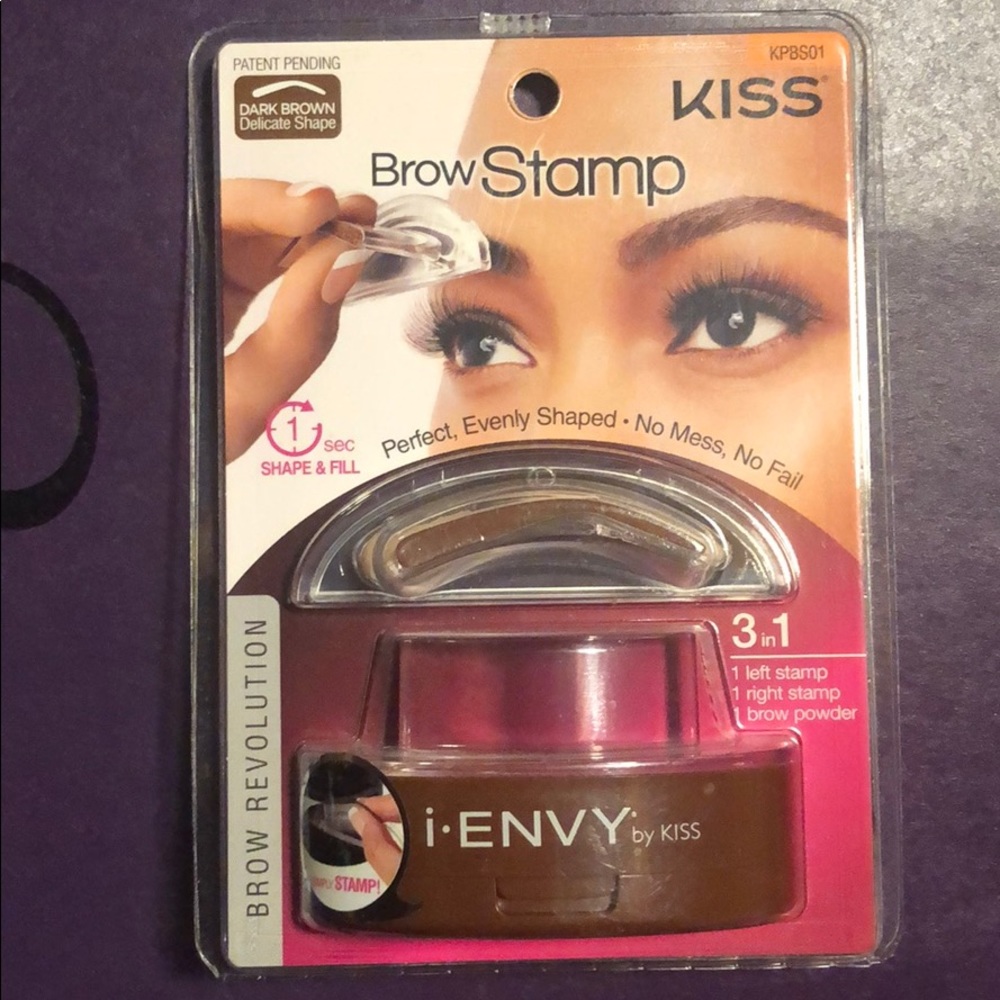 KISS eyebrow stamp dark brown SET OF TWO